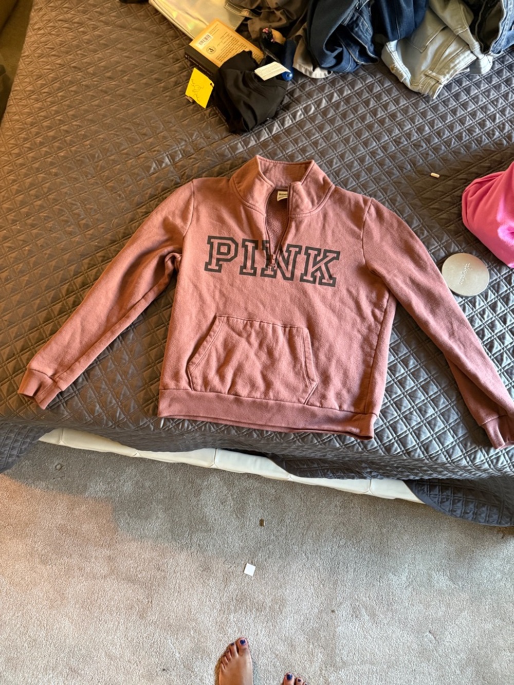 Victoria's Secret PINK Soft Rose Pullover Sweatshirt